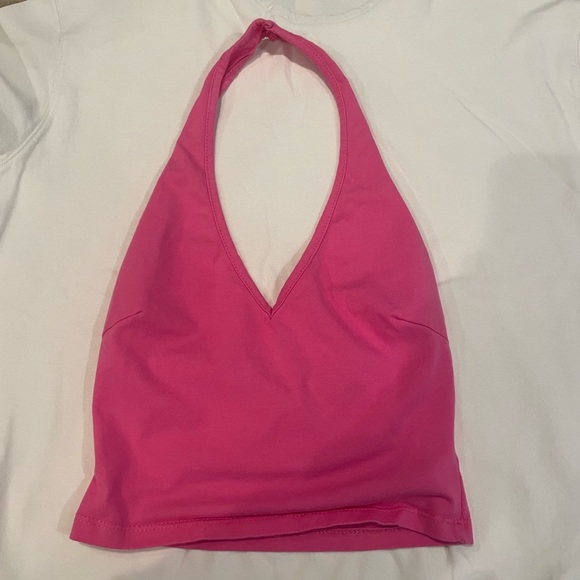 Princess Polly Kourtney Pink Halter Top - Picture 2 of 3